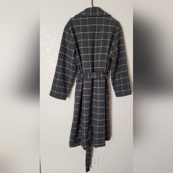 Women's Overcoat - A New Day Gray Plaid - Picture 4 of 7